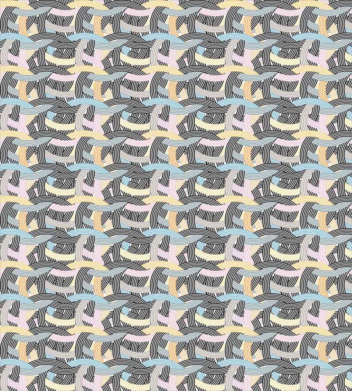 Arch Shape Curvy Pastel — Pattern