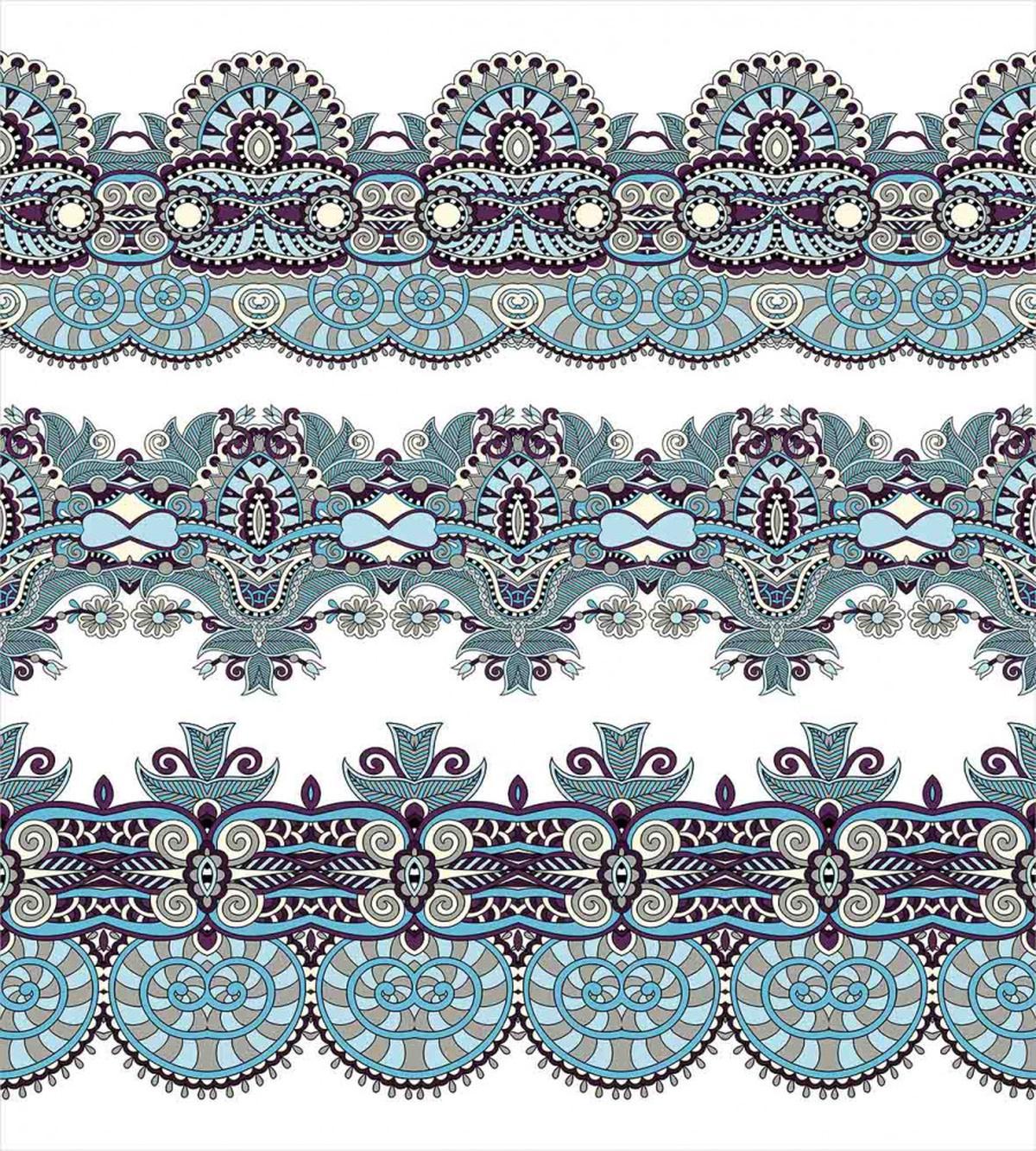 Triplet Design with Stripes — Pattern