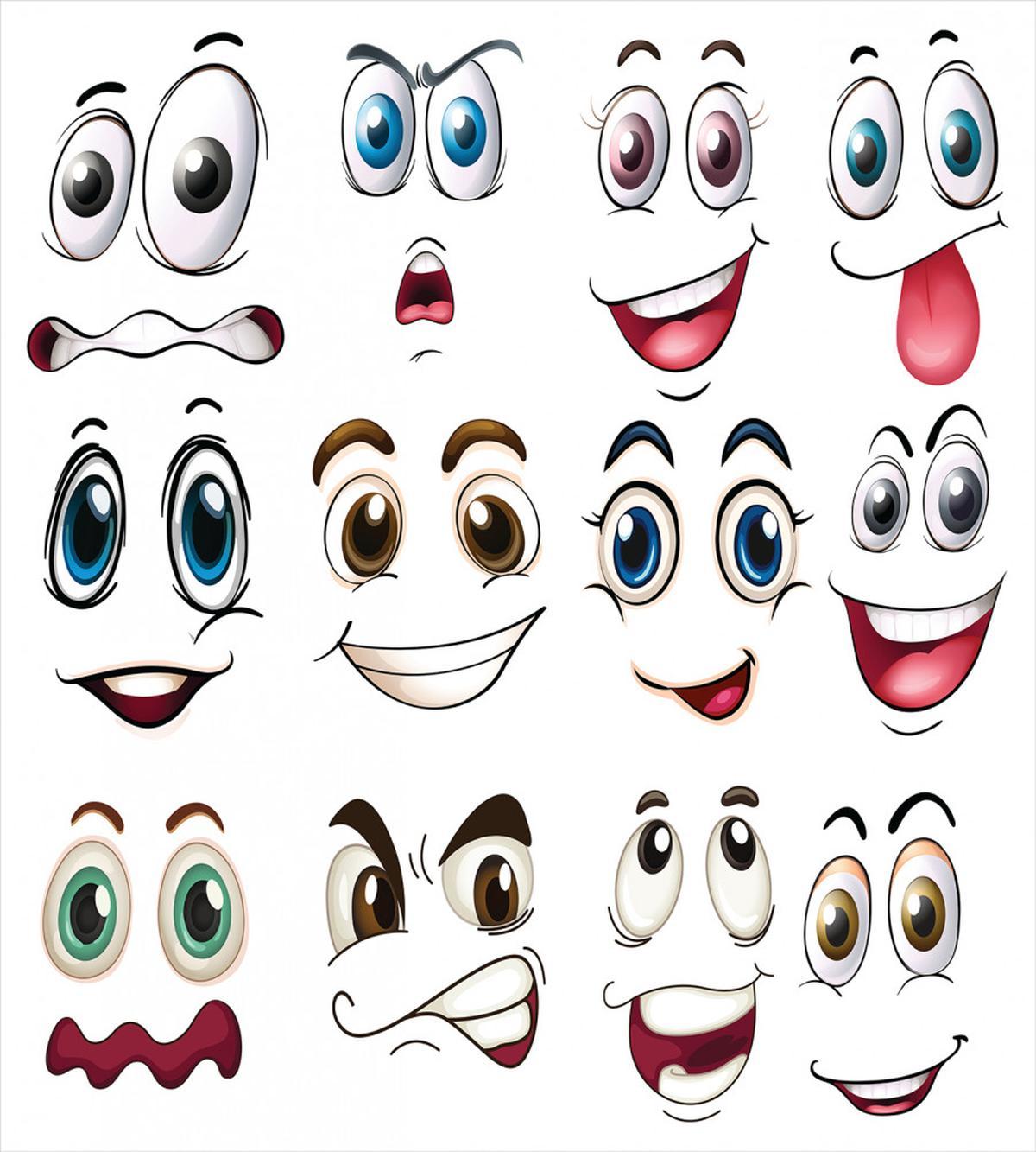 Hand Drawn Emoji Faces — Pattern