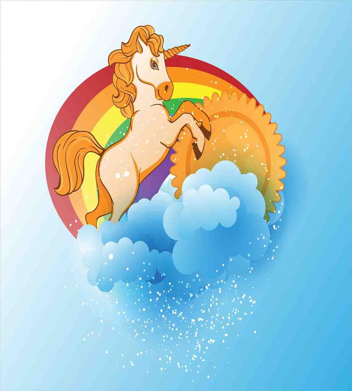 Cartoon Kids Rainbow — Pattern