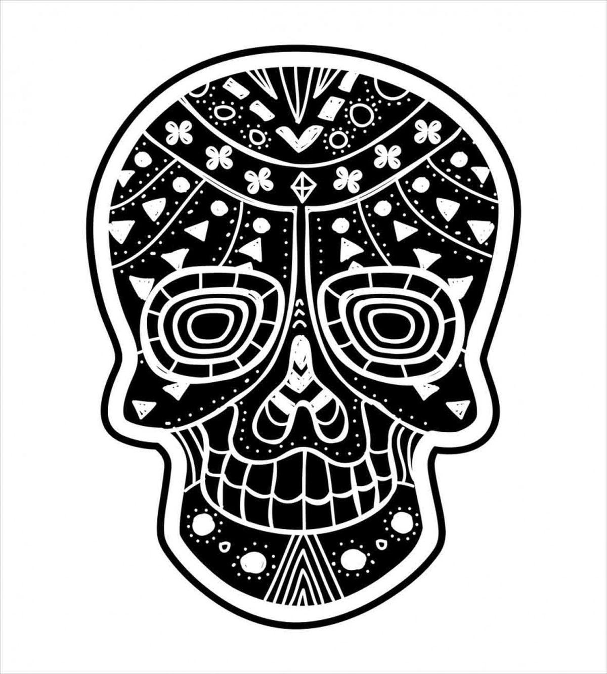 Tribal Style Skull — Pattern