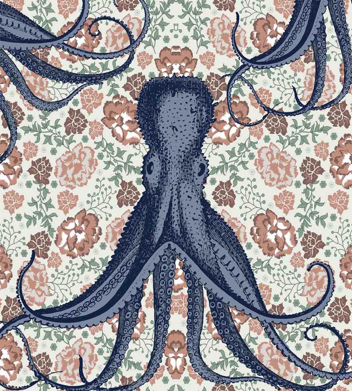 Animal on Retro Flowers — Pattern