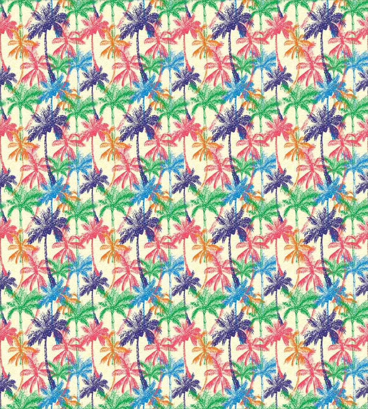 Vibrant Tropic Palm Trees — Pattern