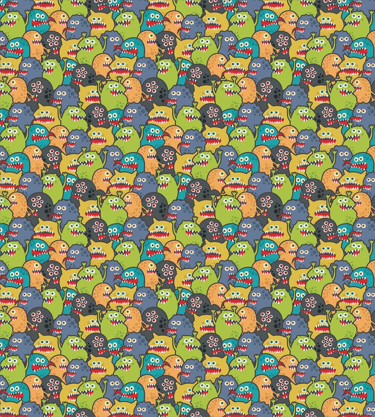 Colorful Monster Crowd — Pattern