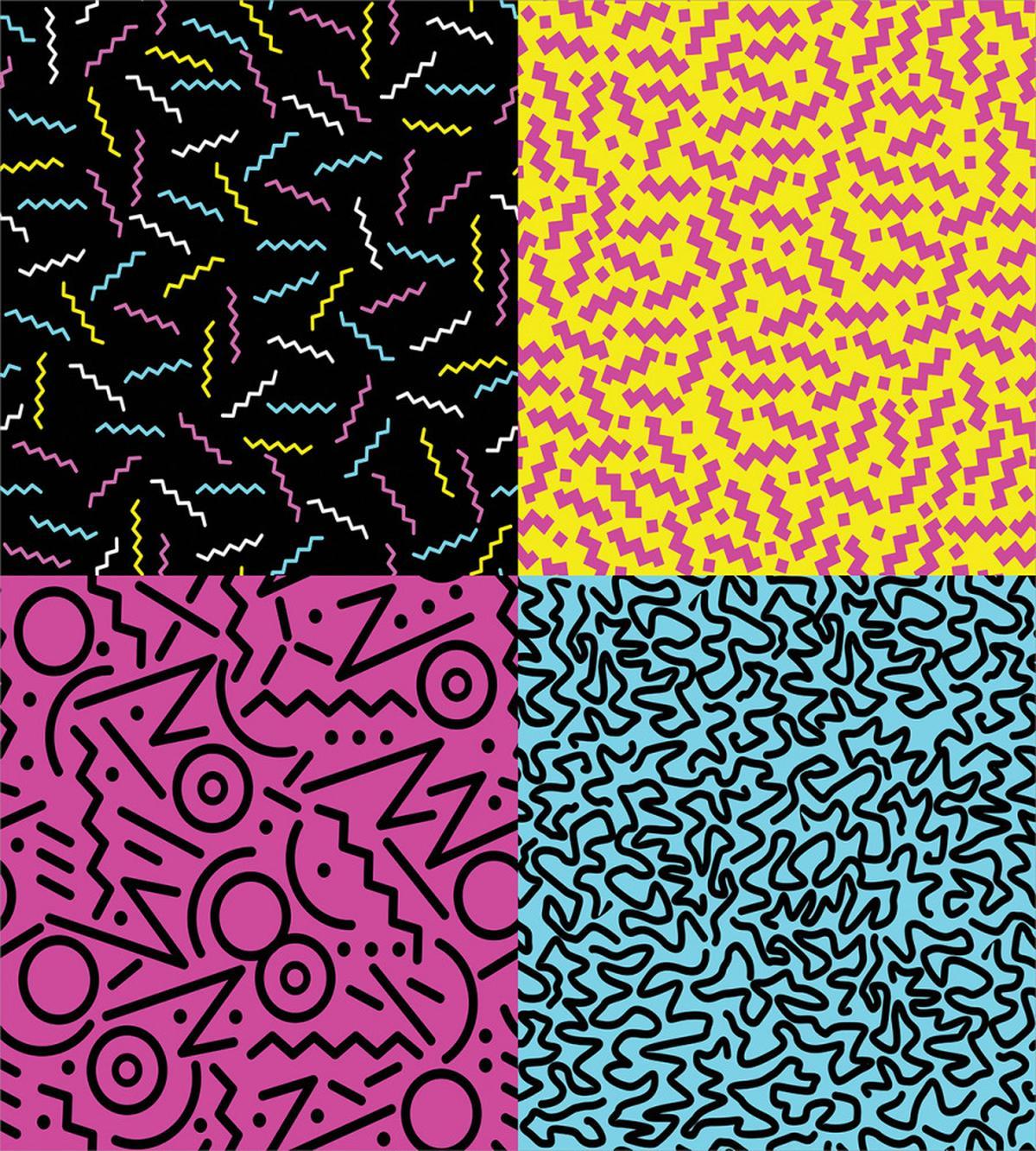 Eighties Funky Pop Doodle — Pattern