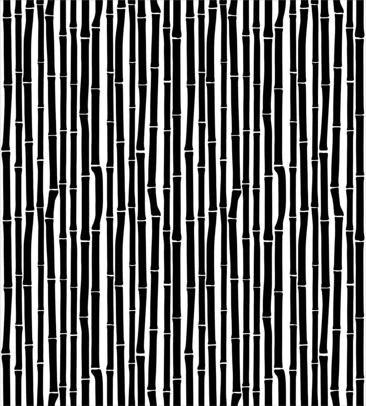 Black and White Stems — Pattern