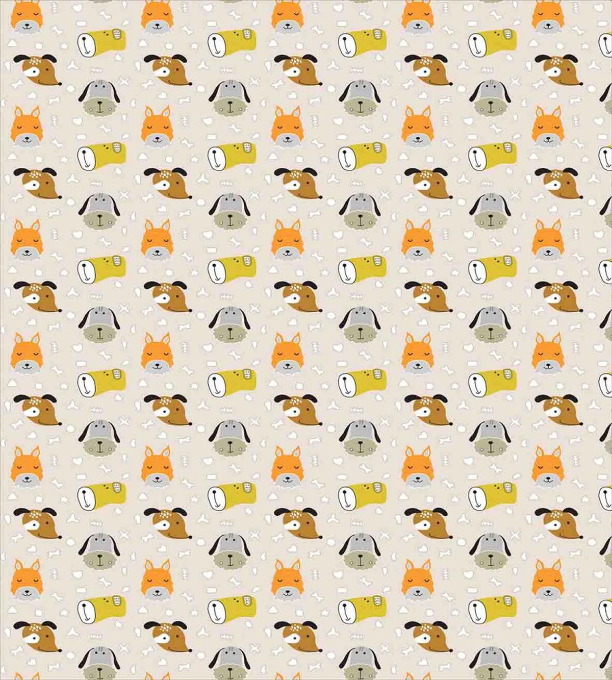 Cartoon Dog Faces — Pattern