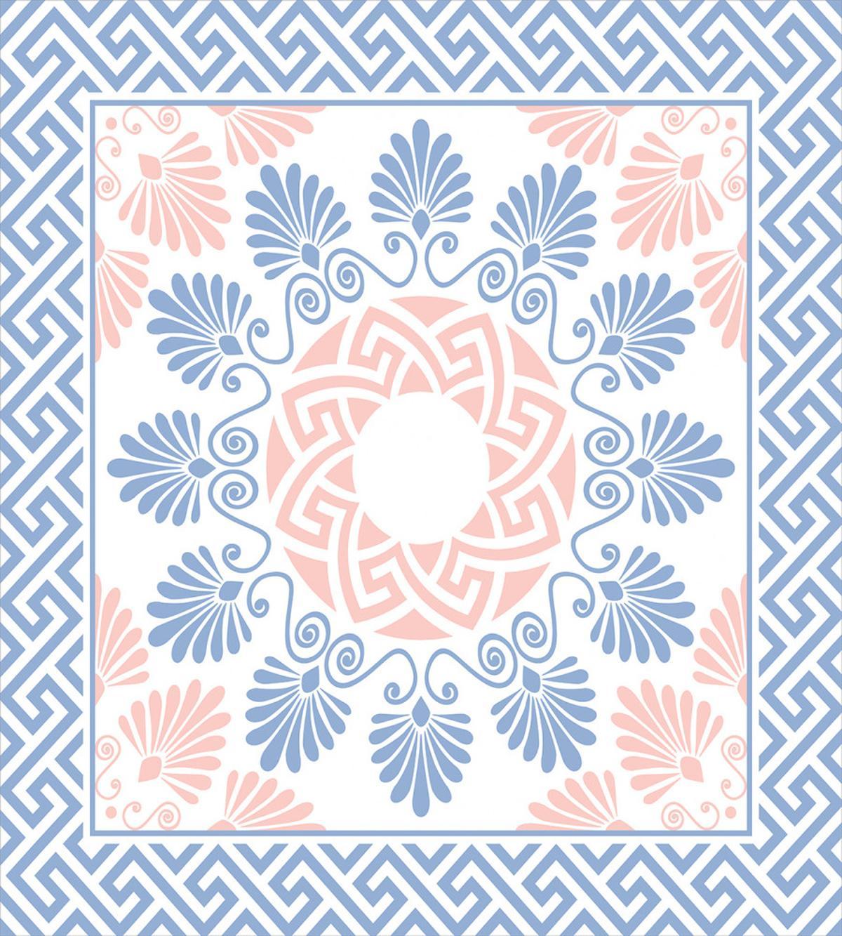 Pastel Floral Grecian — Pattern