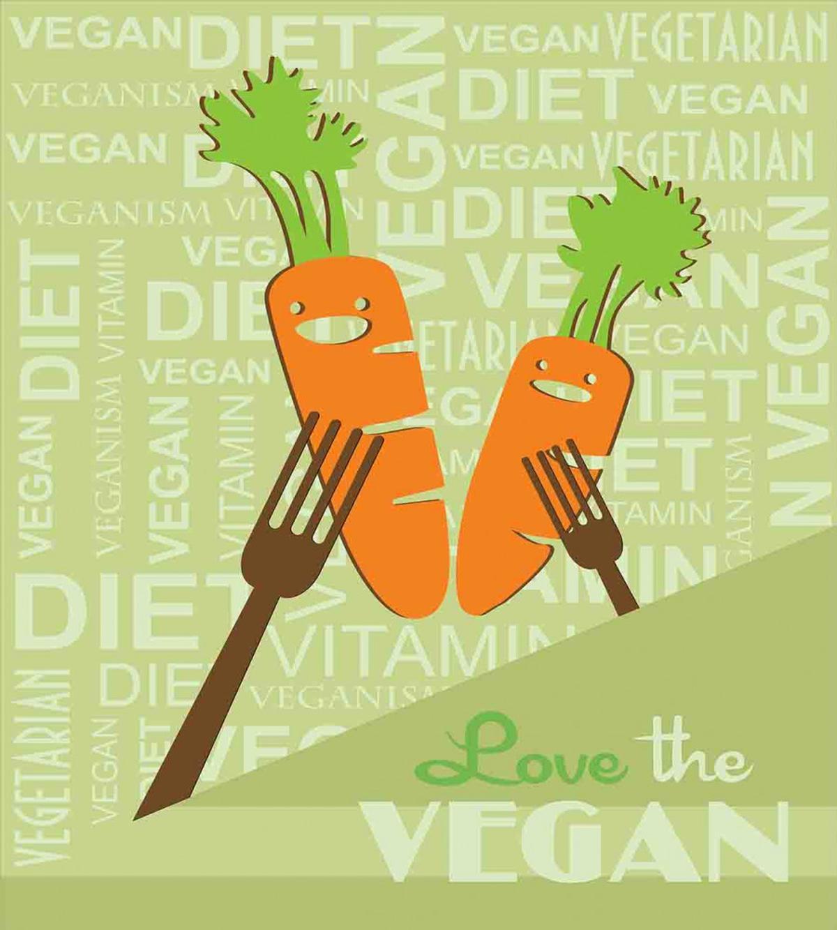 Smiling Carrot Love Vegan — Pattern