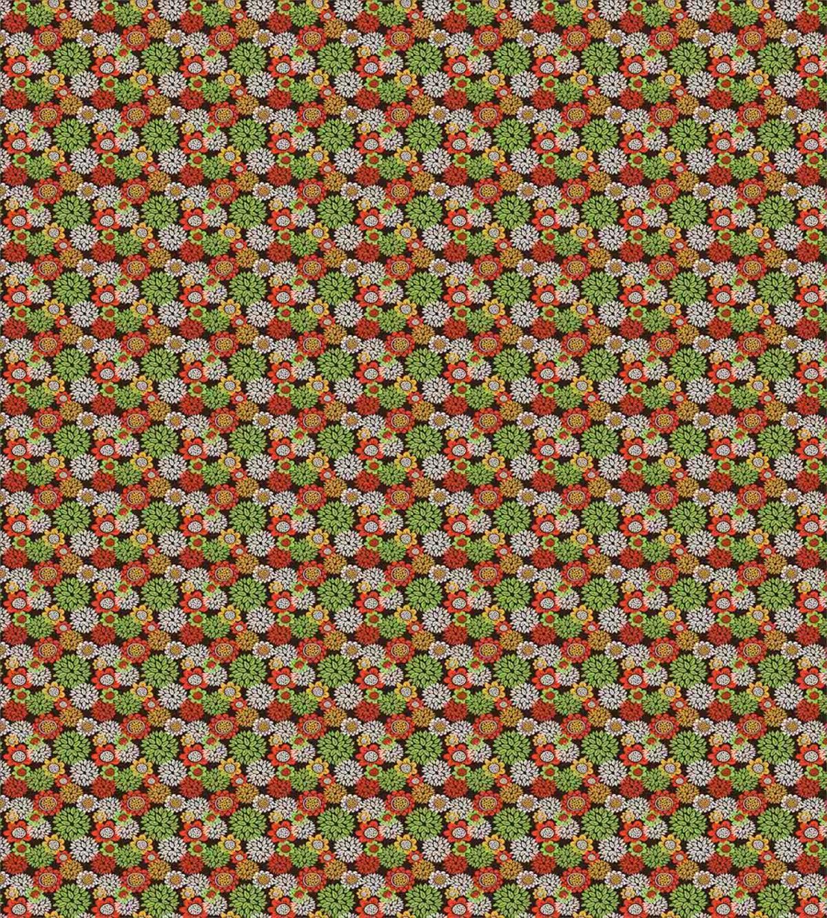 Flowers Leaves Colorful — Pattern
