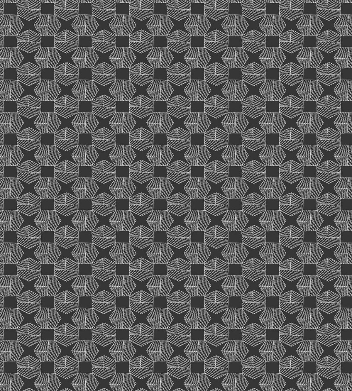 Modernistic Hatched Shapes — Pattern