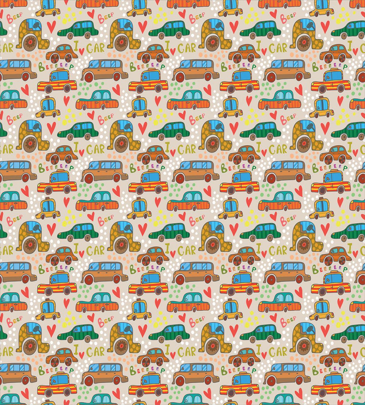 Cartoon Style Car — Pattern