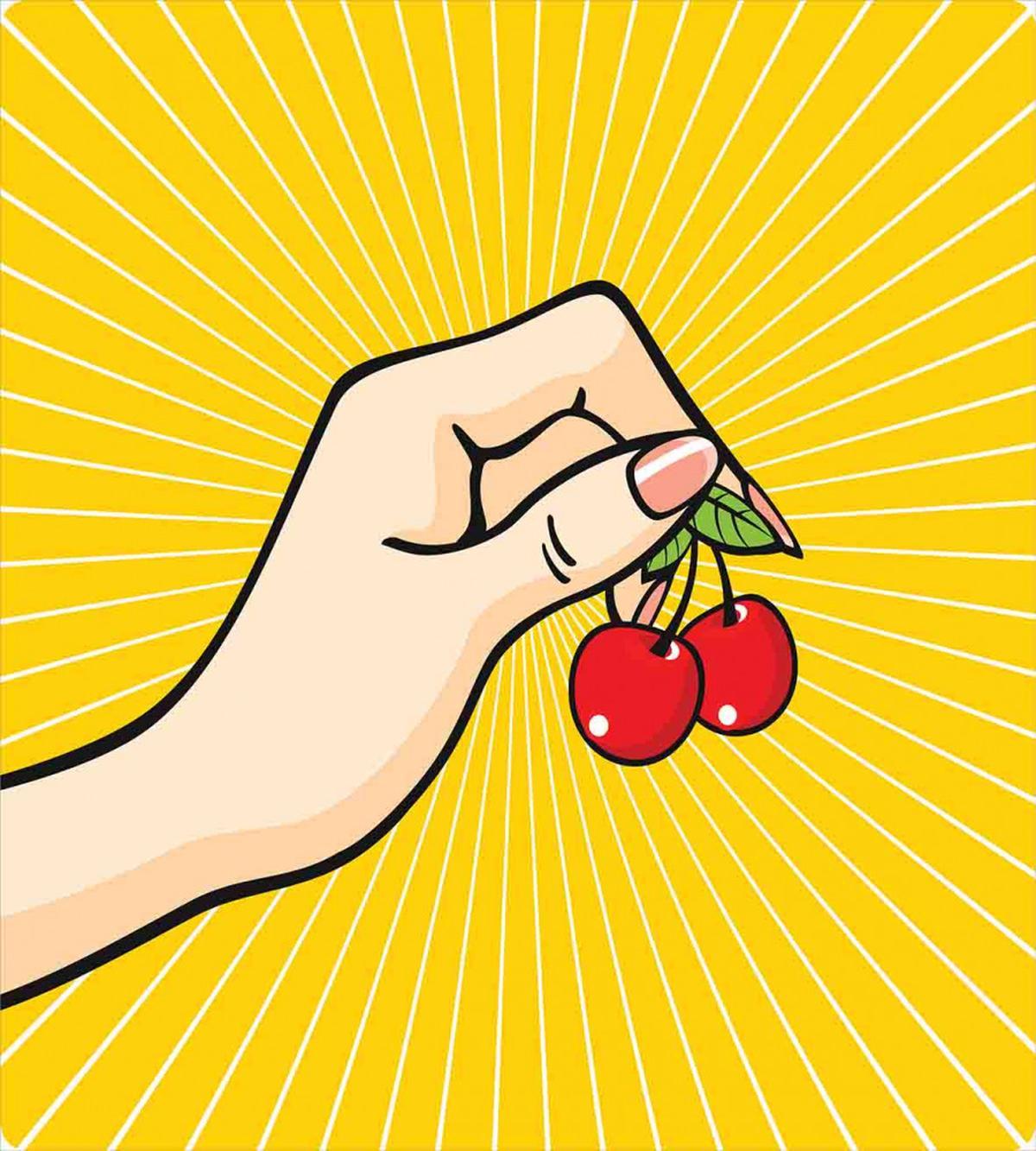 Retro Pop Art Cherries — Pattern