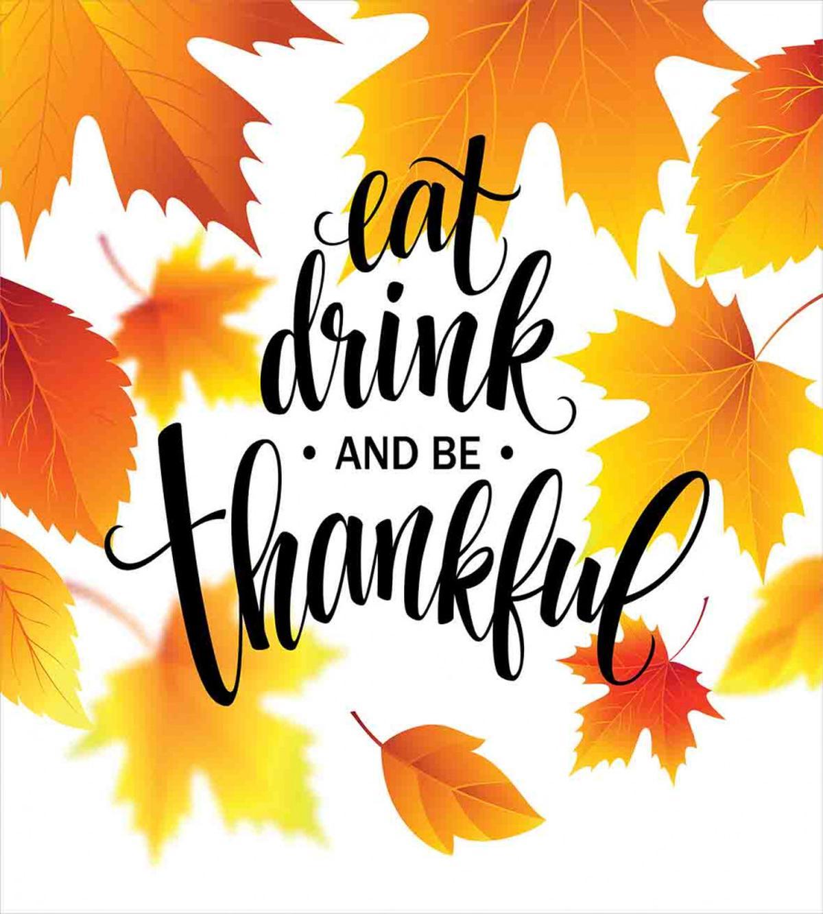 Autumn Thanksgiving Text — Pattern