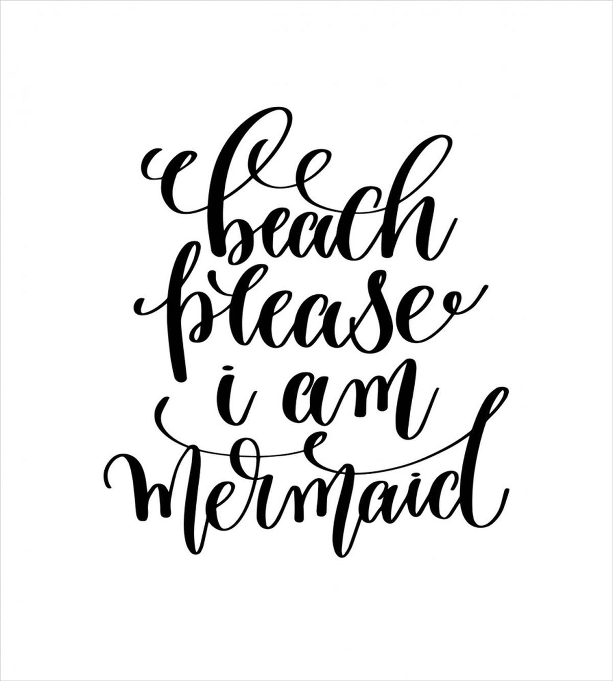Cool Font Mermaid Theme — Pattern