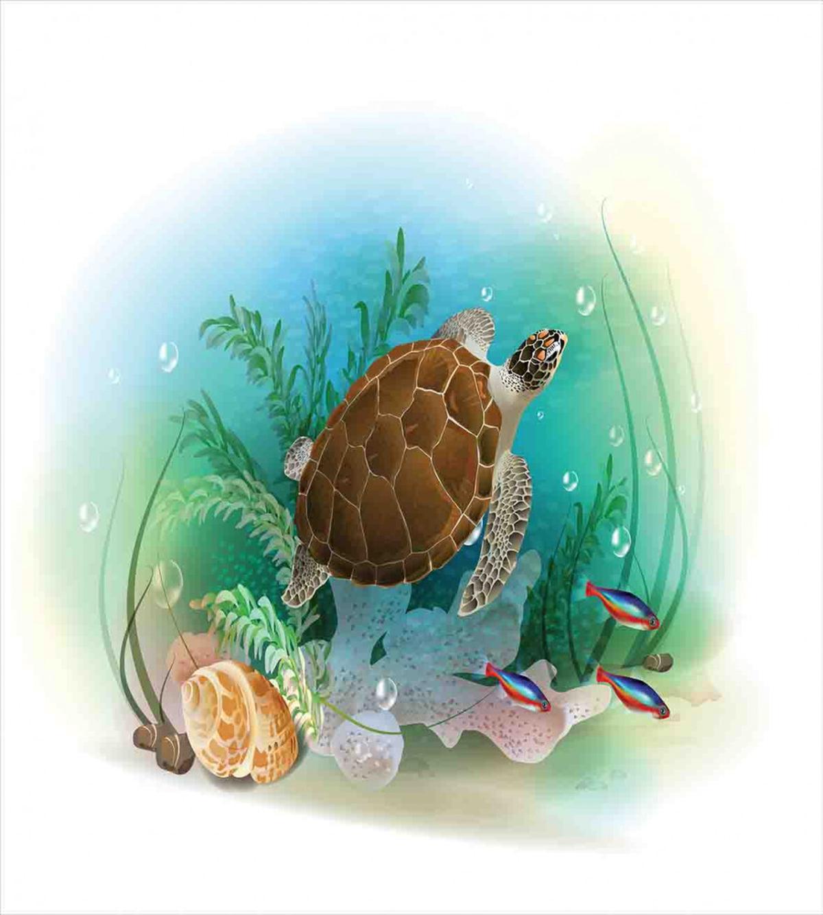 Sea Turtles Underwater — Pattern