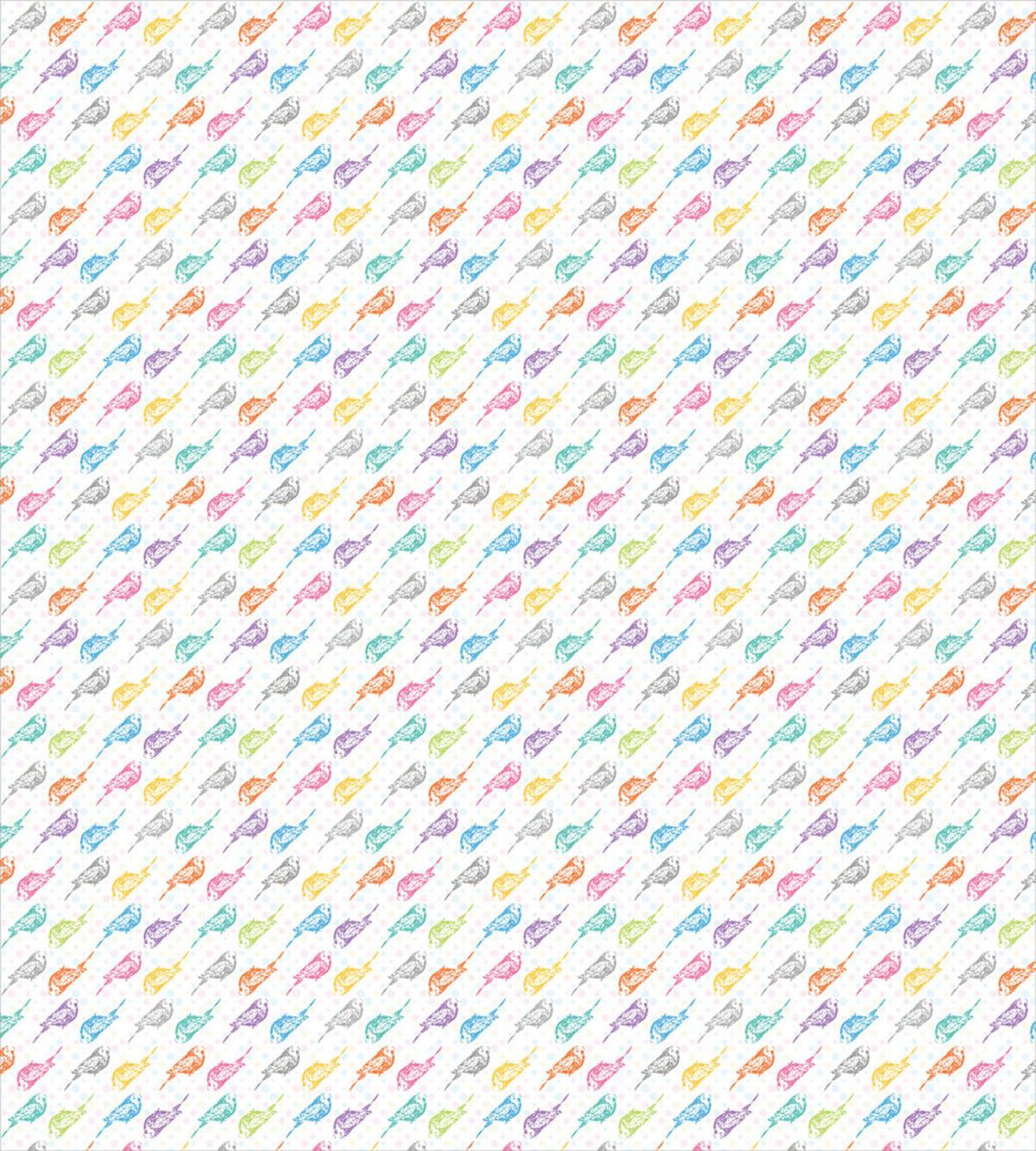 Colorful Sparrows Dots — Pattern