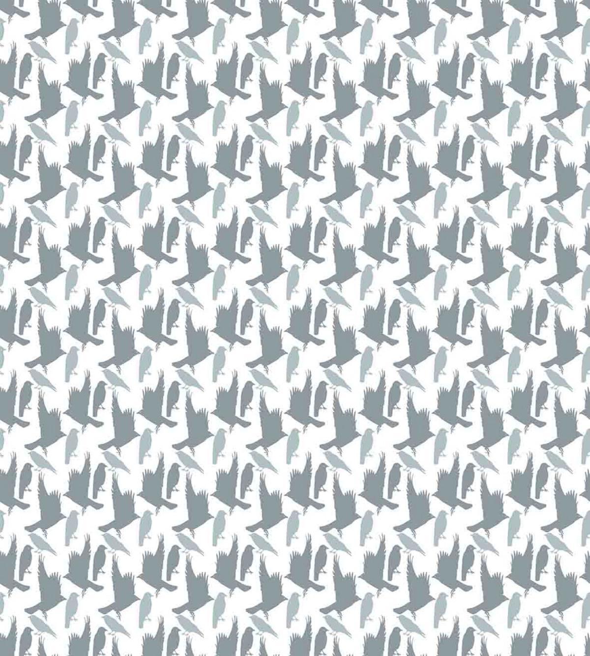 Abstract Bird Silhouettes — Pattern