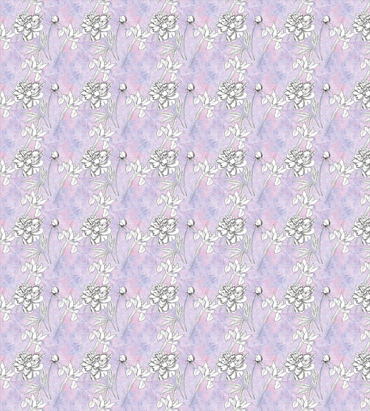 Dreamy Flowers and Buds — Pattern