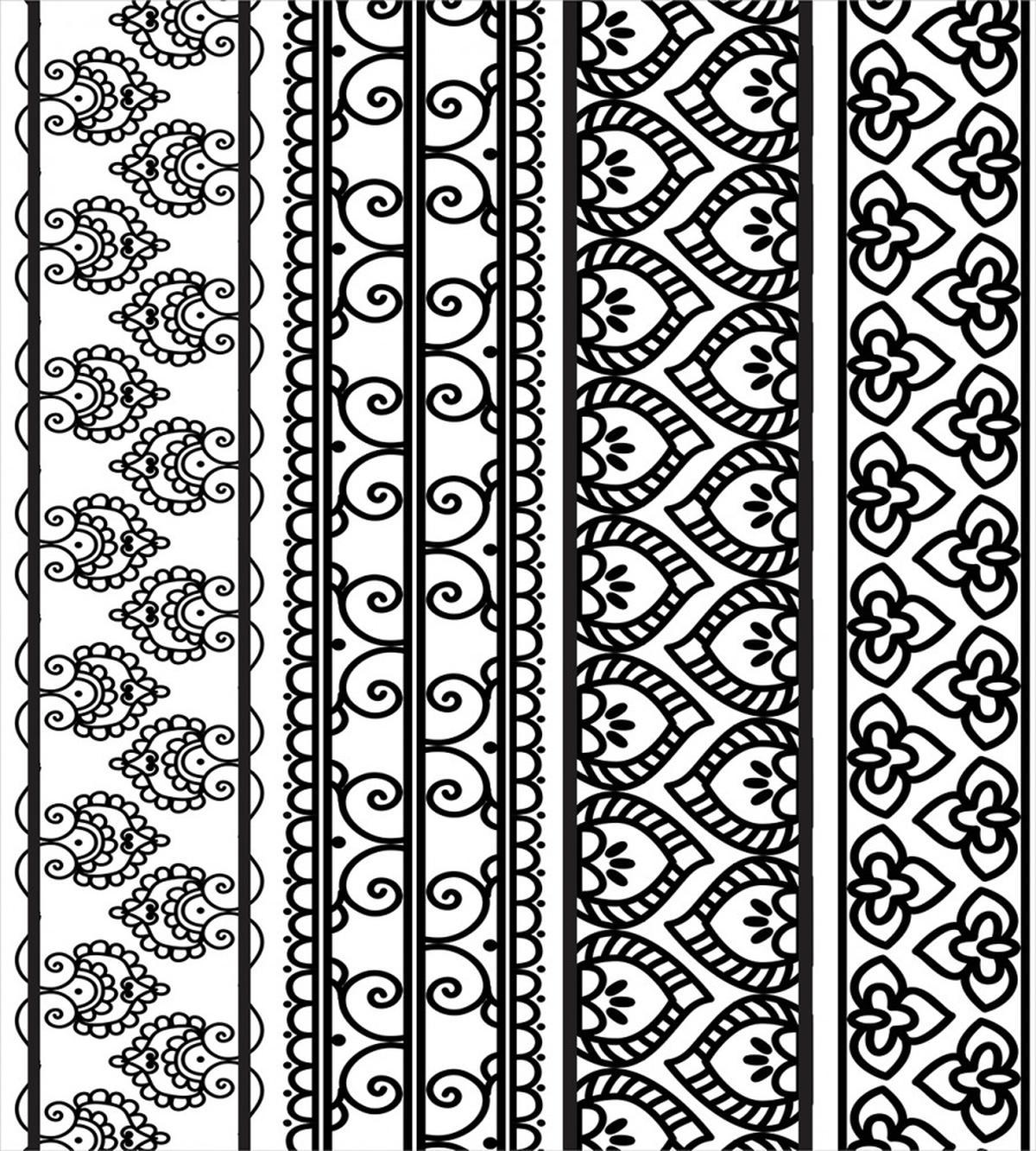Swirls and Leaf Art — Pattern