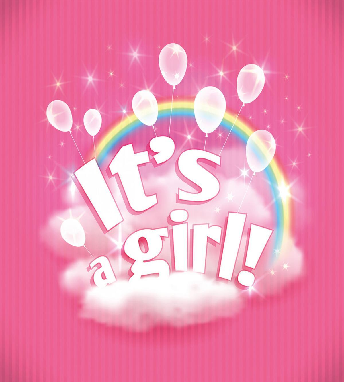 Its a Girl Words — Pattern
