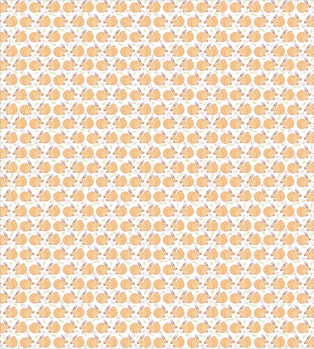 Pastel Nature Leaves Nuts — Pattern