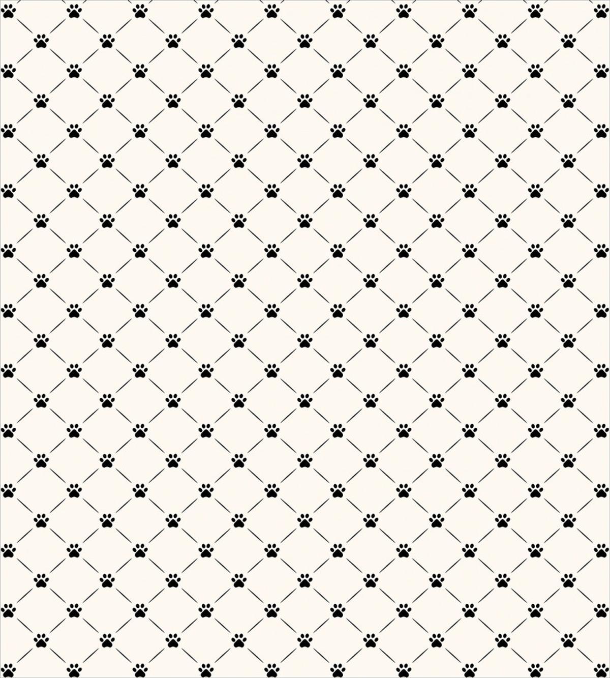 Checkered with Paw Prints — Pattern