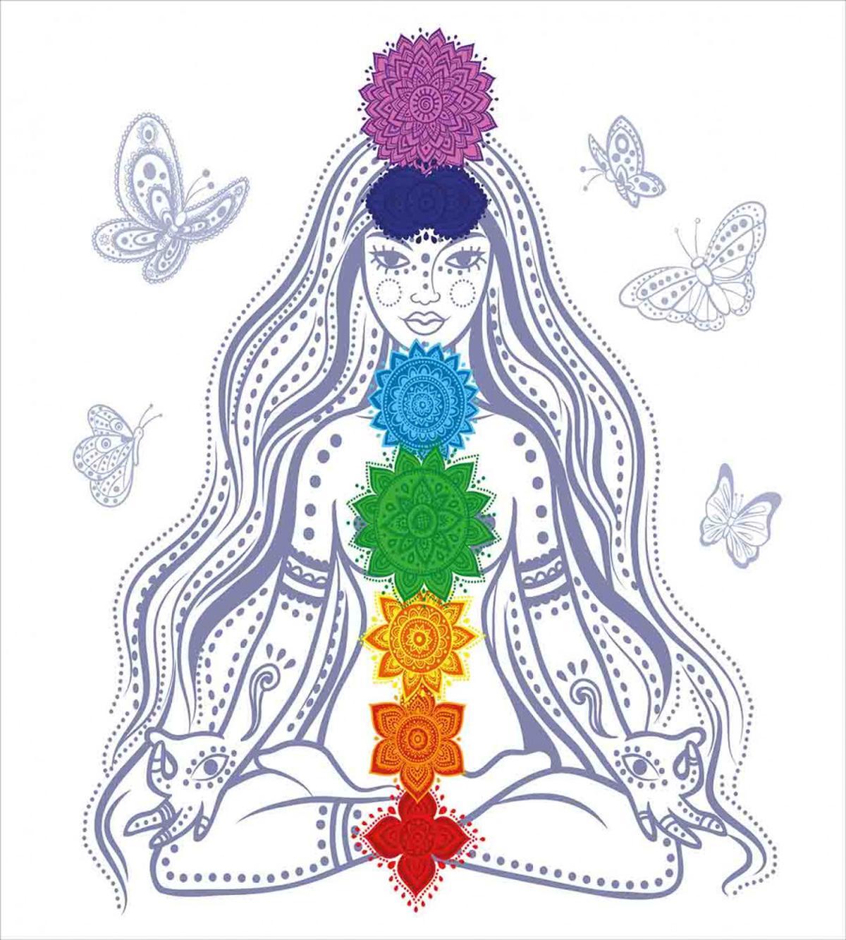 Yoga Meditation Lotus Pose — Pattern