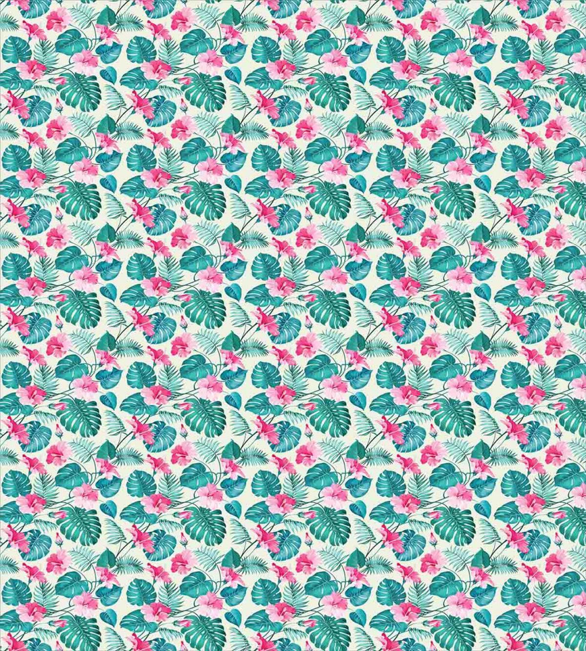Monstera and Palm Foliage — Pattern