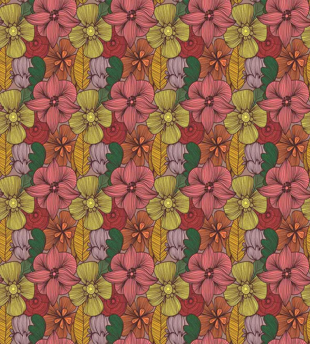 Retro Romantic Blooms — Pattern