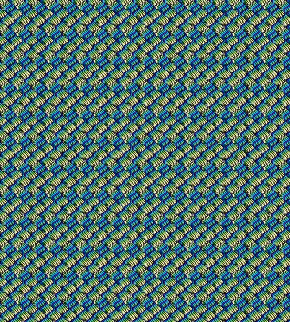 Vibrant Abstract Curvy — Pattern