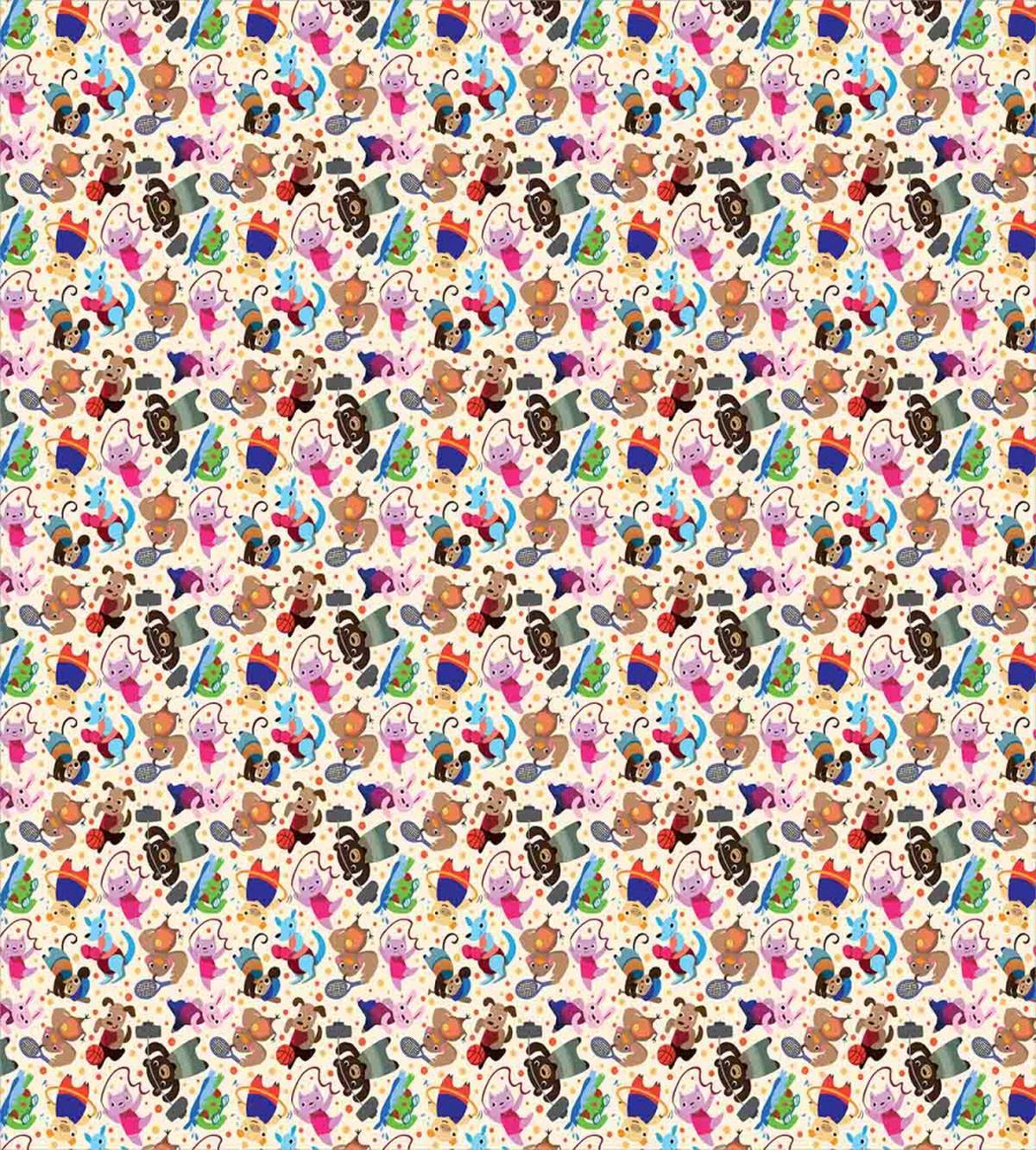 Exercising Cartoon — Pattern