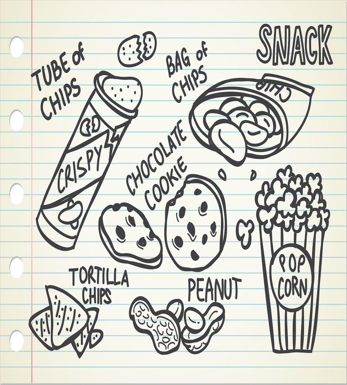 Bag of Chips Texts on Paper — Pattern