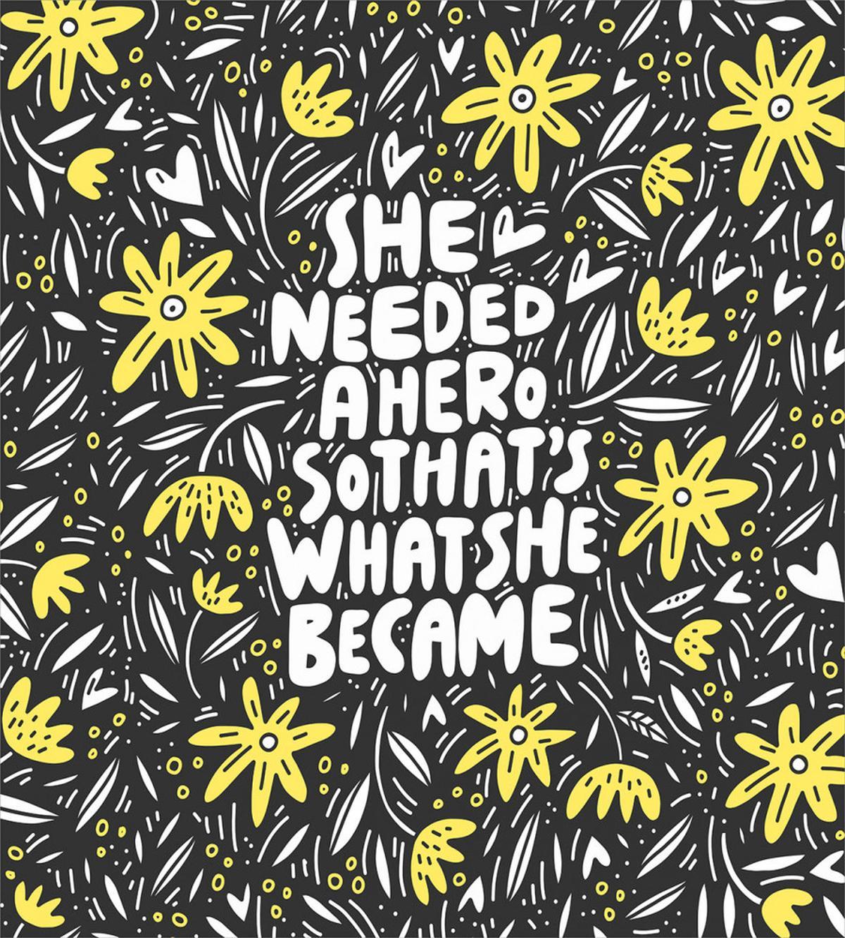 Feminism Flora Lettering — Pattern