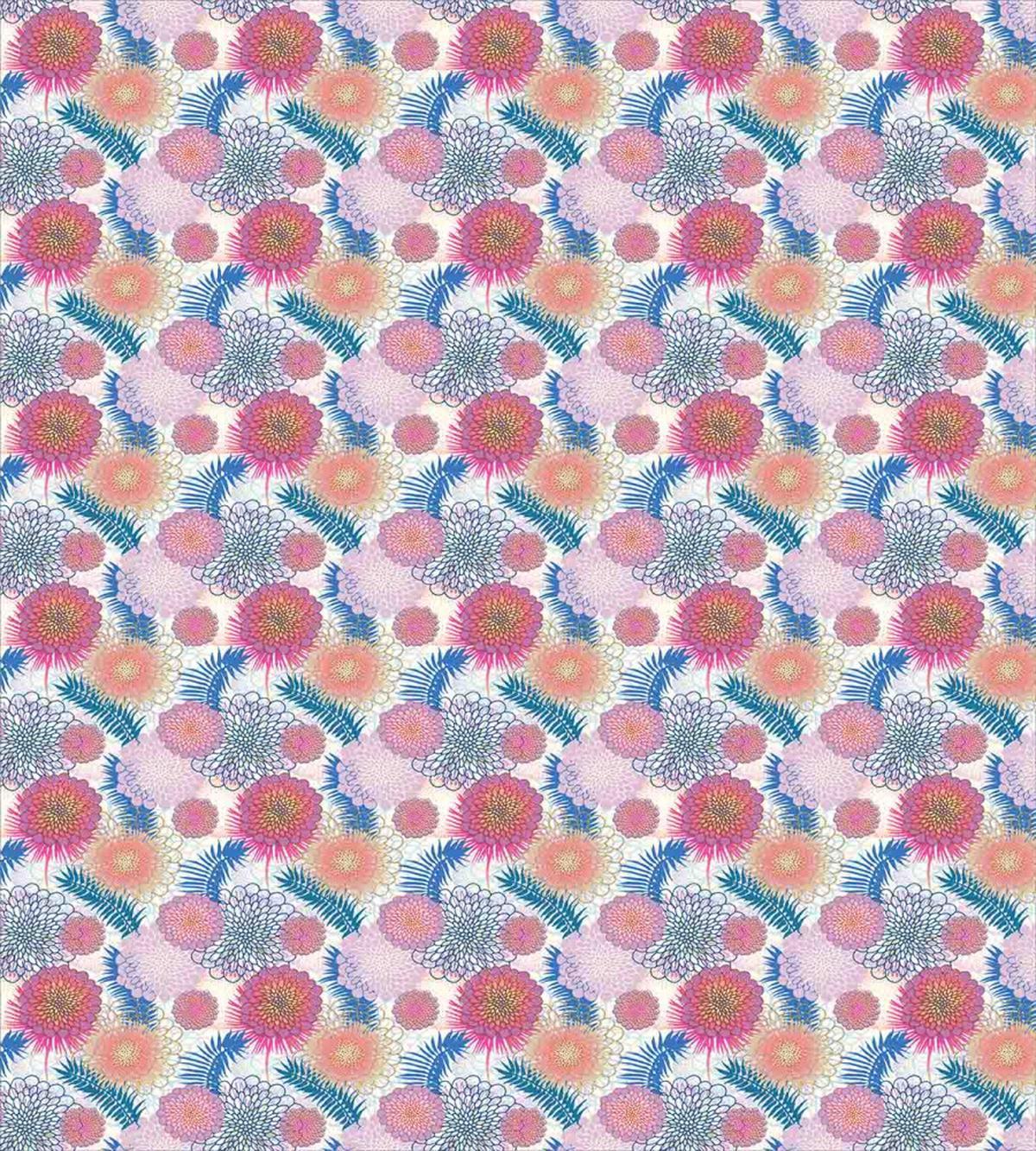 Colorful Mexican Flowers — Pattern