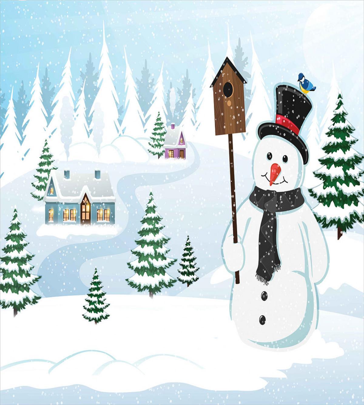 Frosty Holds Nest Graphic — Pattern