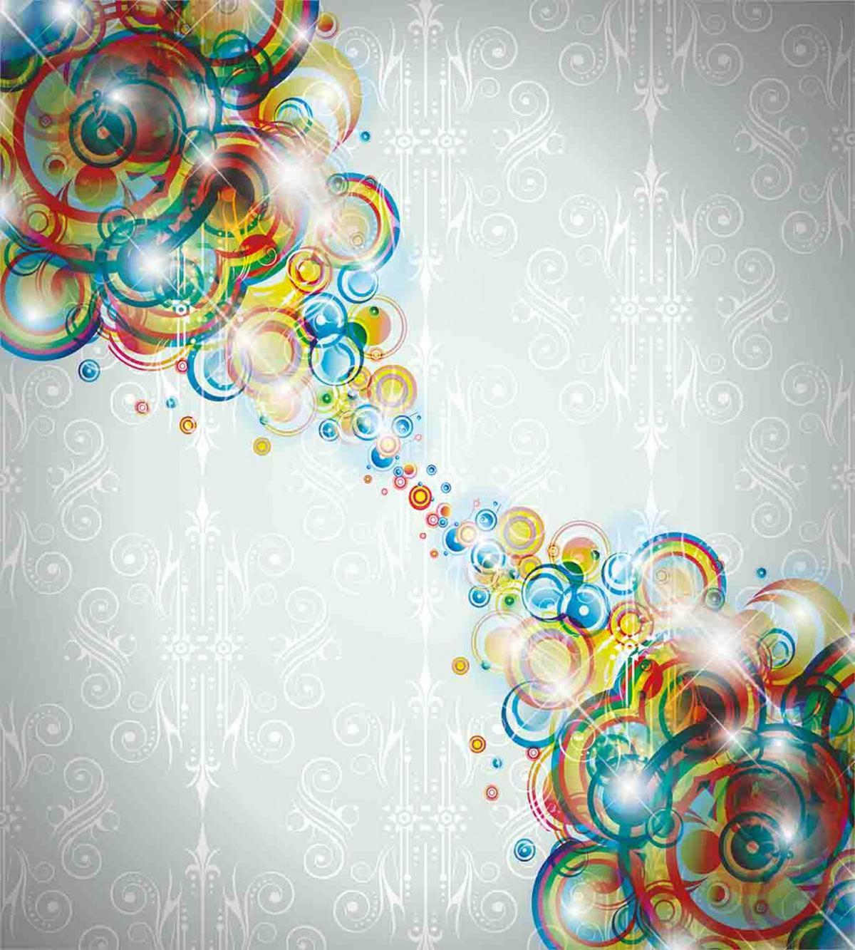 Modern Rainbow Waves — Pattern
