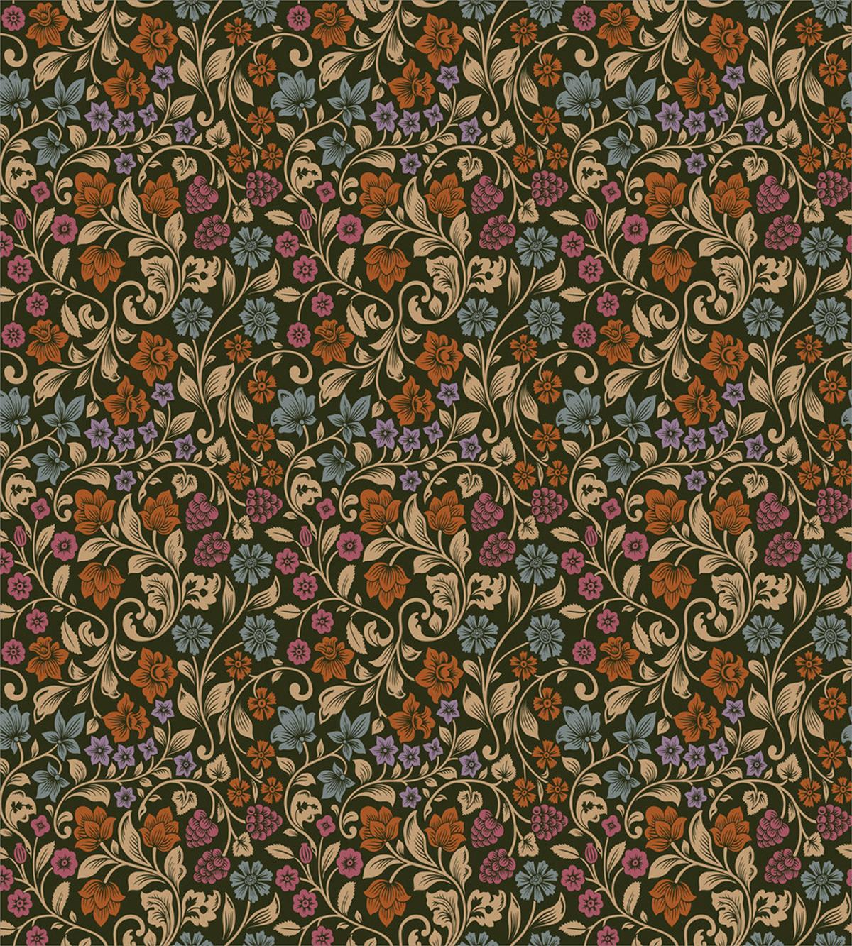 Flowers and Berries — Pattern