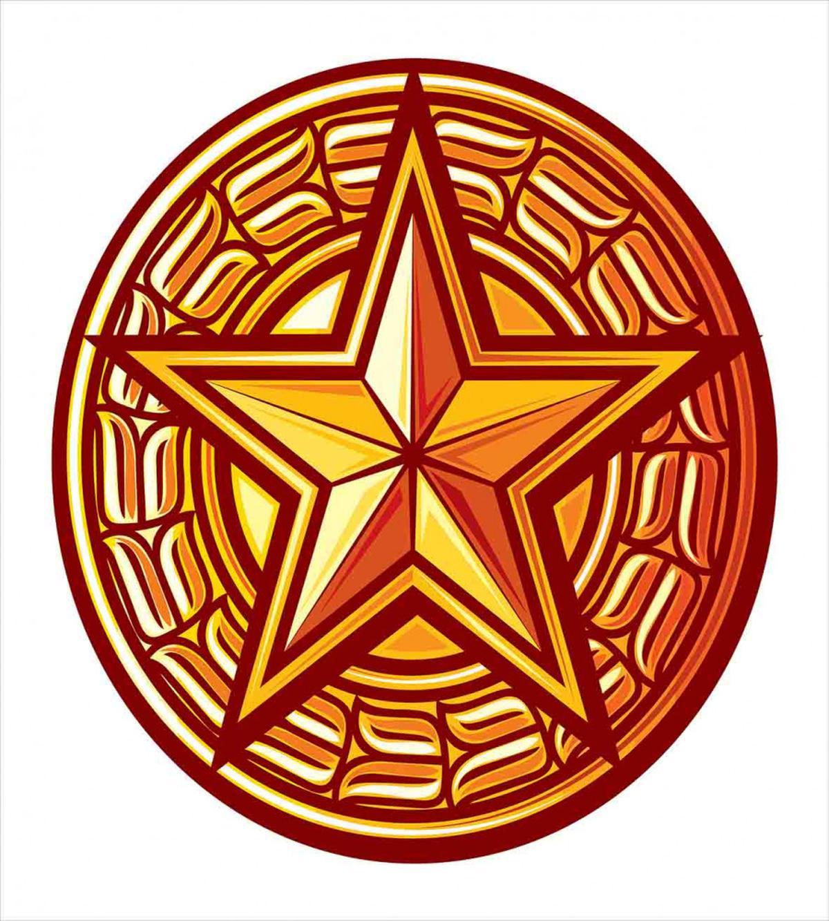 Seal Design in Warm Tones — Pattern