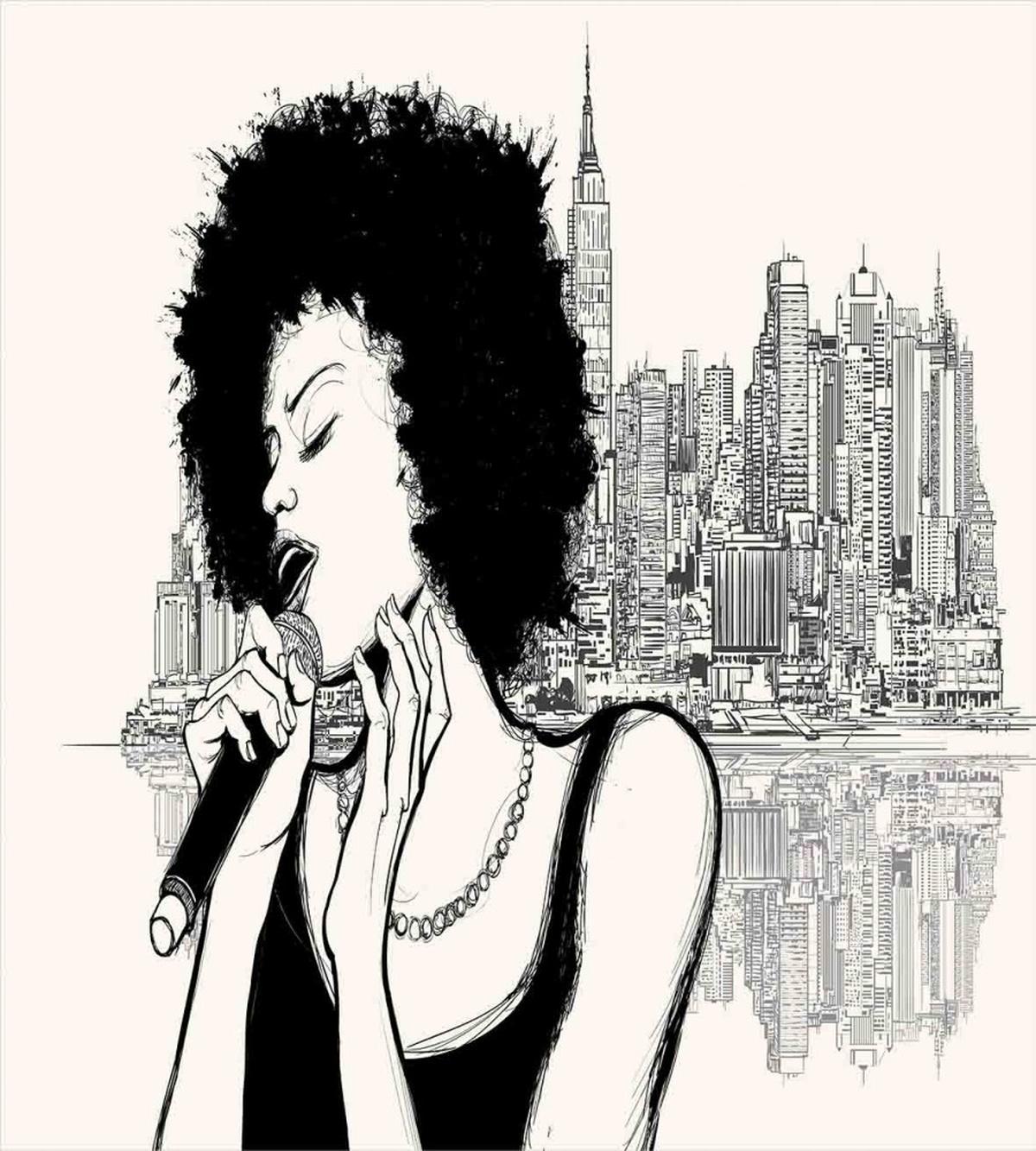 American Girl Jazz Music — Pattern