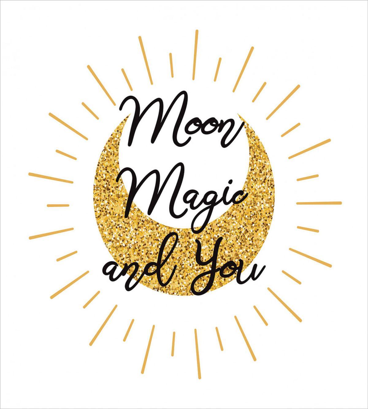 Lover Text Moon Magic and You — Pattern