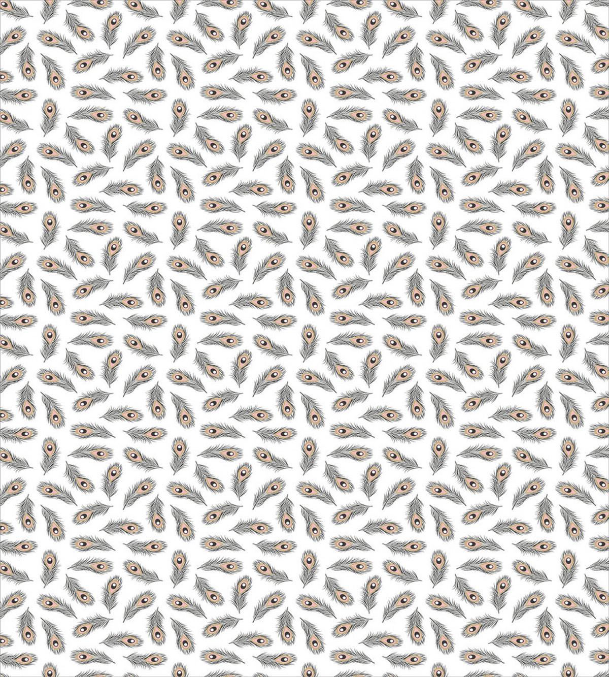 Scattered Peacock Feathers — Pattern