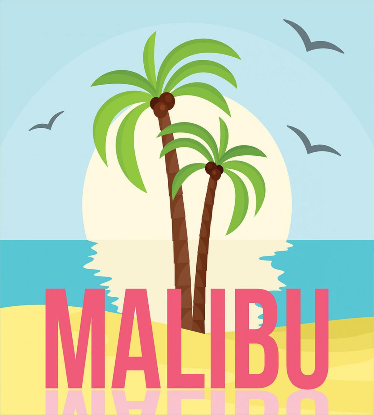 Malibu Sunset Ocean — Pattern