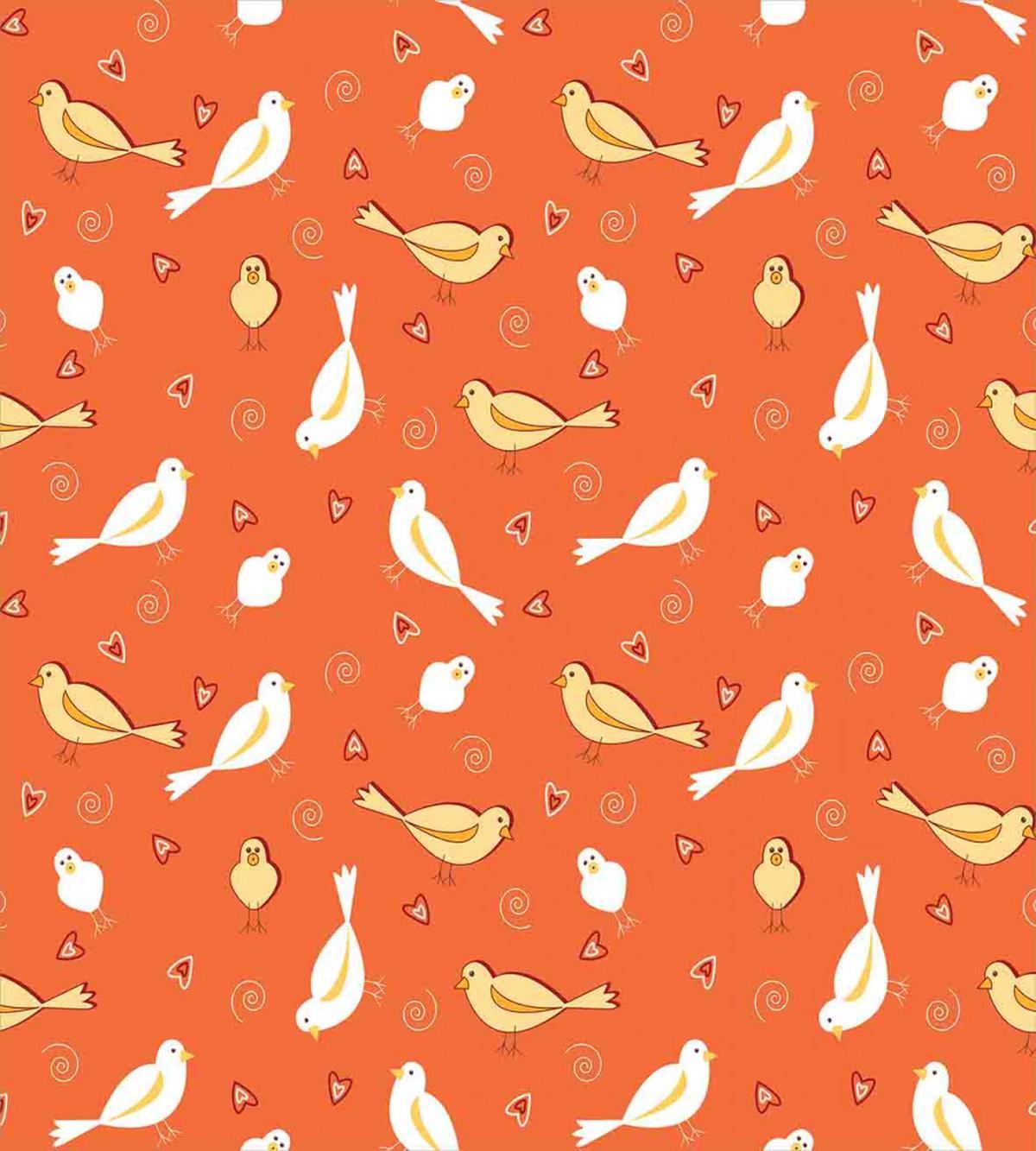 Birds with Heart Shapes — Pattern