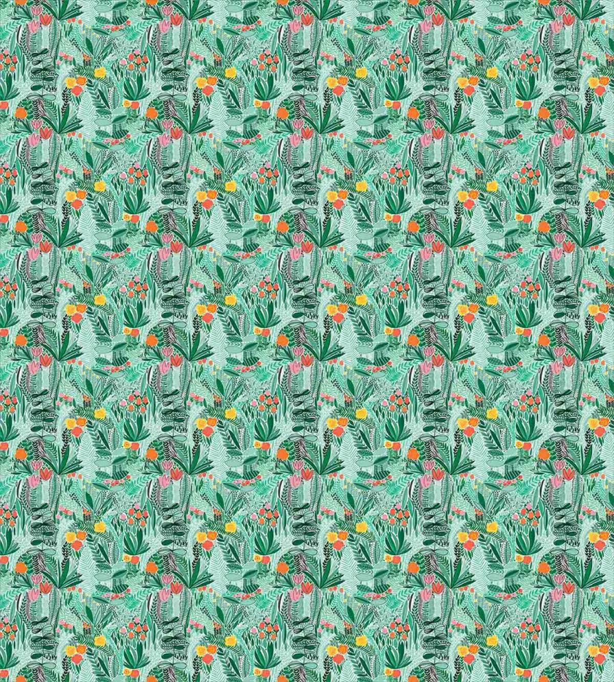 Pink Tulips Foliage — Pattern