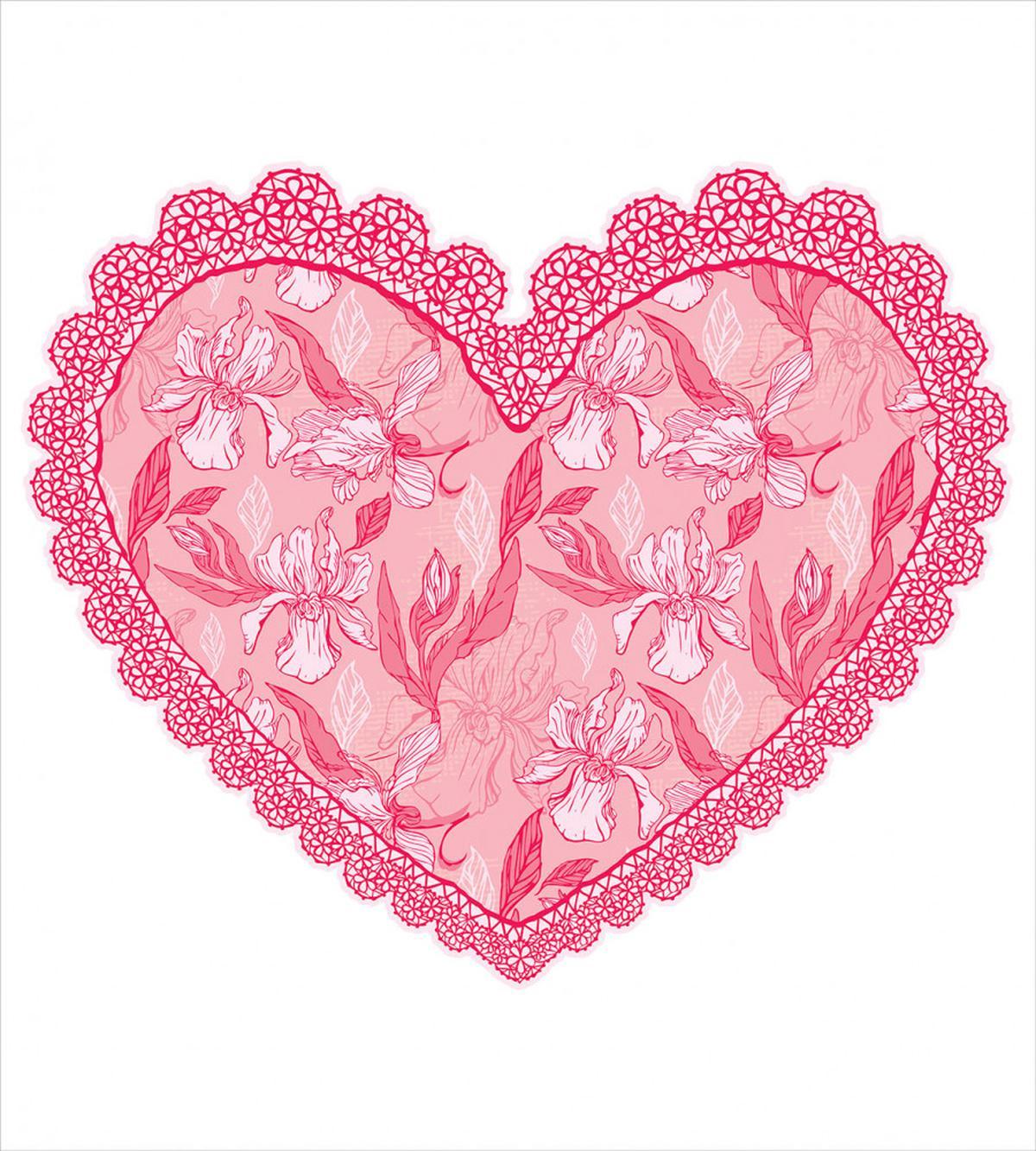 Lace Heart with Flora — Pattern