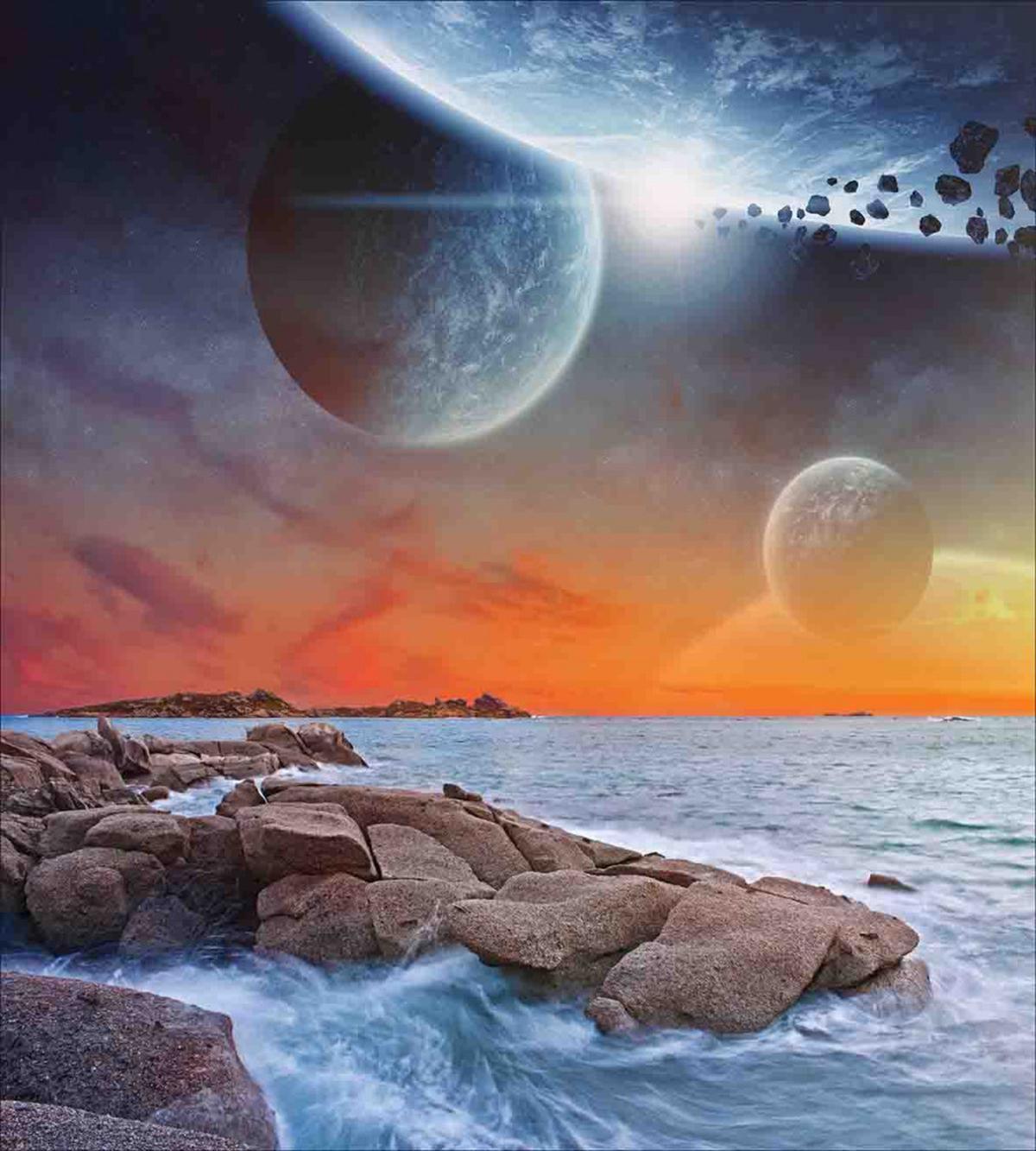 Planet Landscape View — Pattern