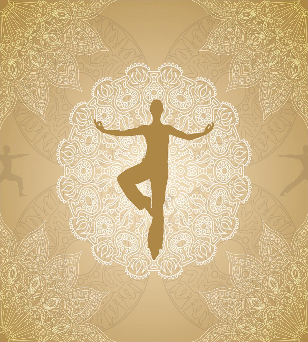 Mandala Man Posture — Pattern