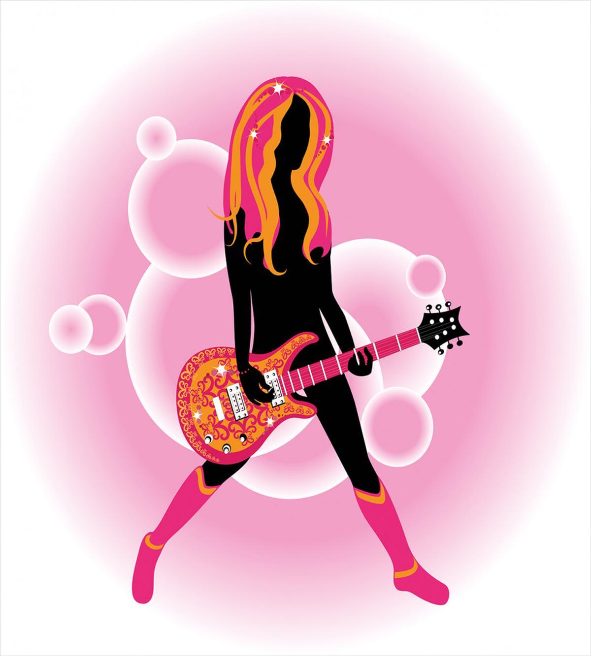 Woman with Guitar — Pattern