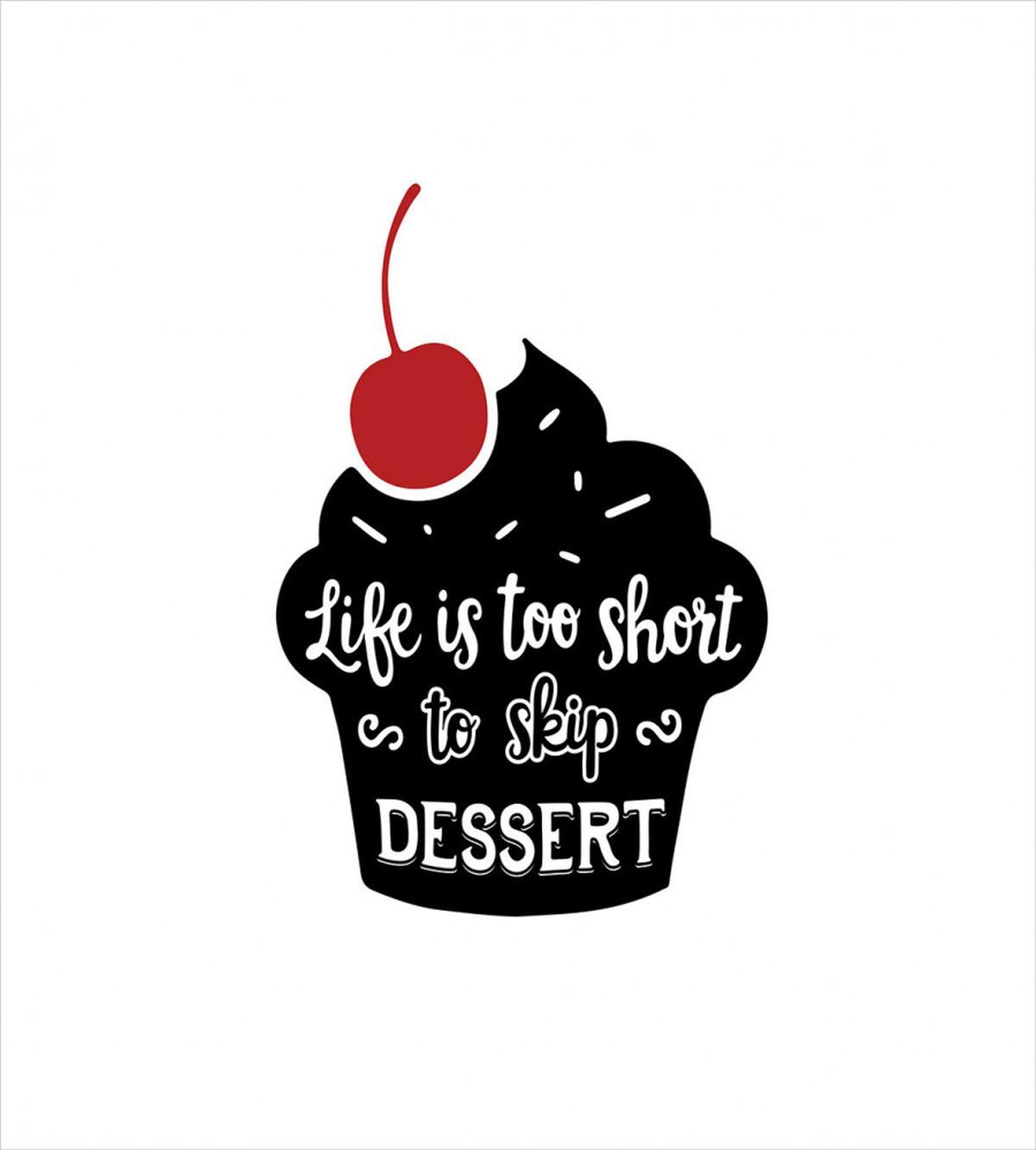 Pastry Silhouette Words — Pattern
